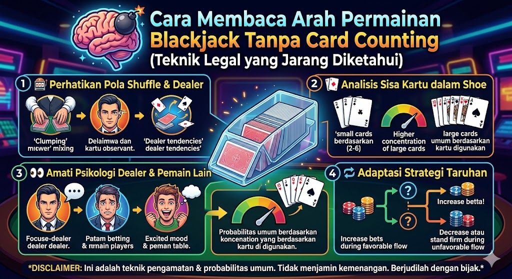 membaca arah blackjack